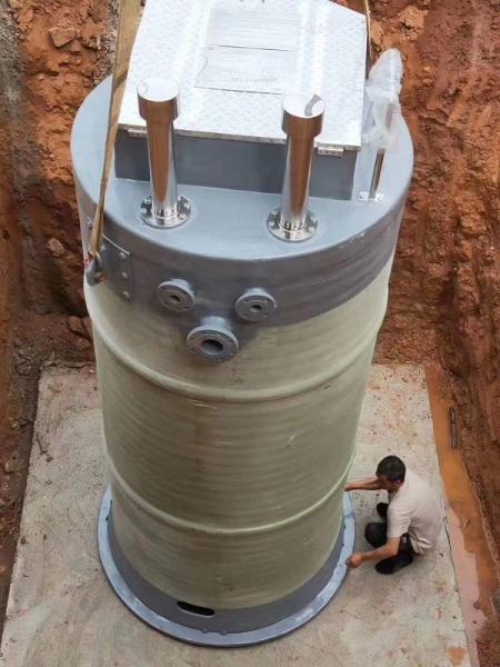 吐鲁番峨眉山一体化提升泵安装